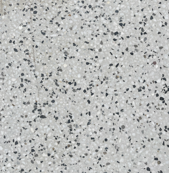 Terrazzo black and white flakes