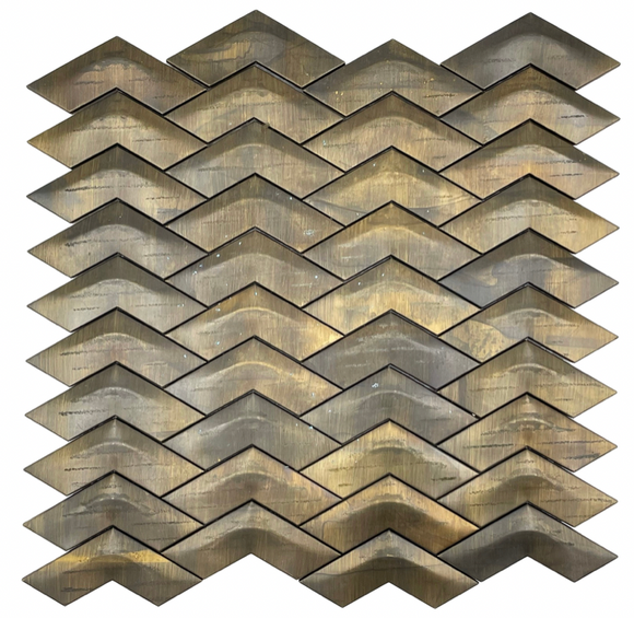 BRASS CHEVRON 3D