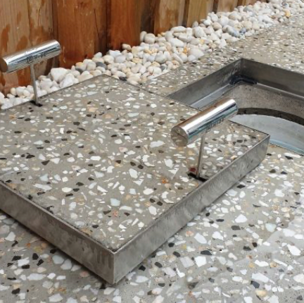 CONCRETE SKIMMER LIDS AND ACCESS COVERS